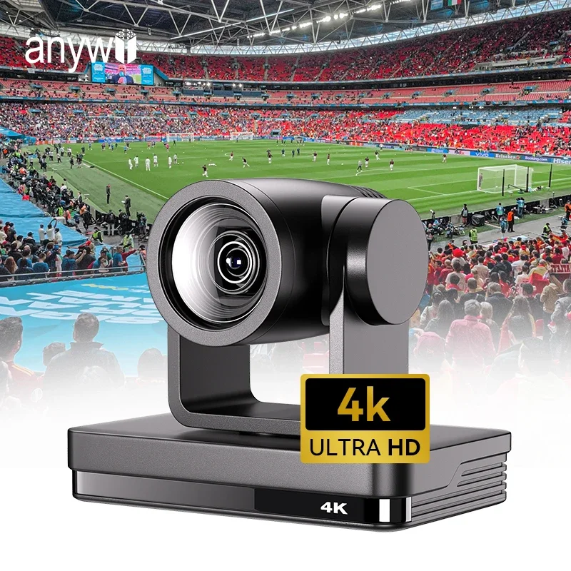 MSAnywii Auto Track 4K Ptz Camera 12x Optical Zoom 30fps Hdm1/usb/POE Video Conference Camera Ptz for Church/education