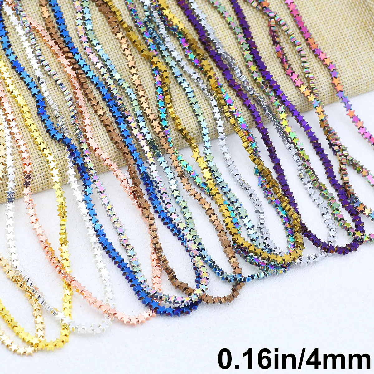 4MM Natural Stone Colorful Star Shape Hematite Spacers Loose Beads For DIY Jewelry Making Bracelet Necklace Findings Accessories
4MM Natural Stone Colorful Star Shape Hematite Spacers Loose Beads For DIY Jewelry Making Bracelet Necklace Findings Accessories