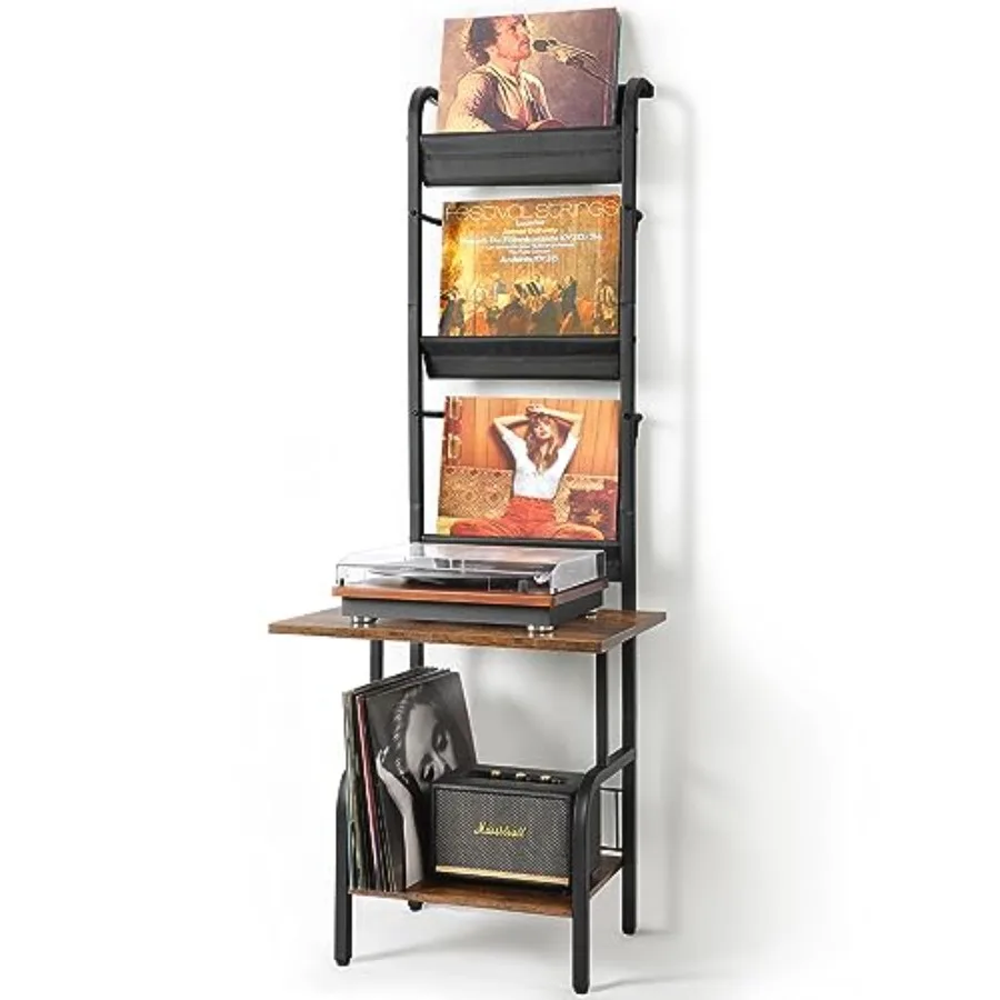 Record Player Stand with Vinyl Storage for Home Music Room: Organized Display Shelf Holds Up to 200 Albums Built-in Record Hold
Record Player Stand with Vinyl Storage for Home Music Room: Organized Display Shelf Holds Up to 200 Albums Built-in Record Hold