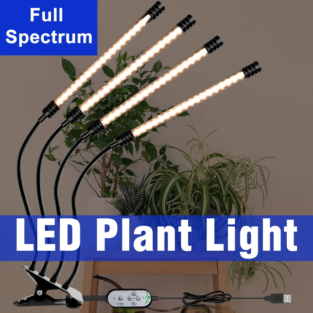 Светодиодная лампа для растений 5В, полный спектр, для выращивания в помещении, гидропоники, цветов и семян, с 24-часовым таймером и регулировкой яркости
Светодиодная лампа для растений 5В, полный спектр, для выращивания в помещении, гидропоники, цветов и семян, с 24-часовым таймером и регулировкой яркости