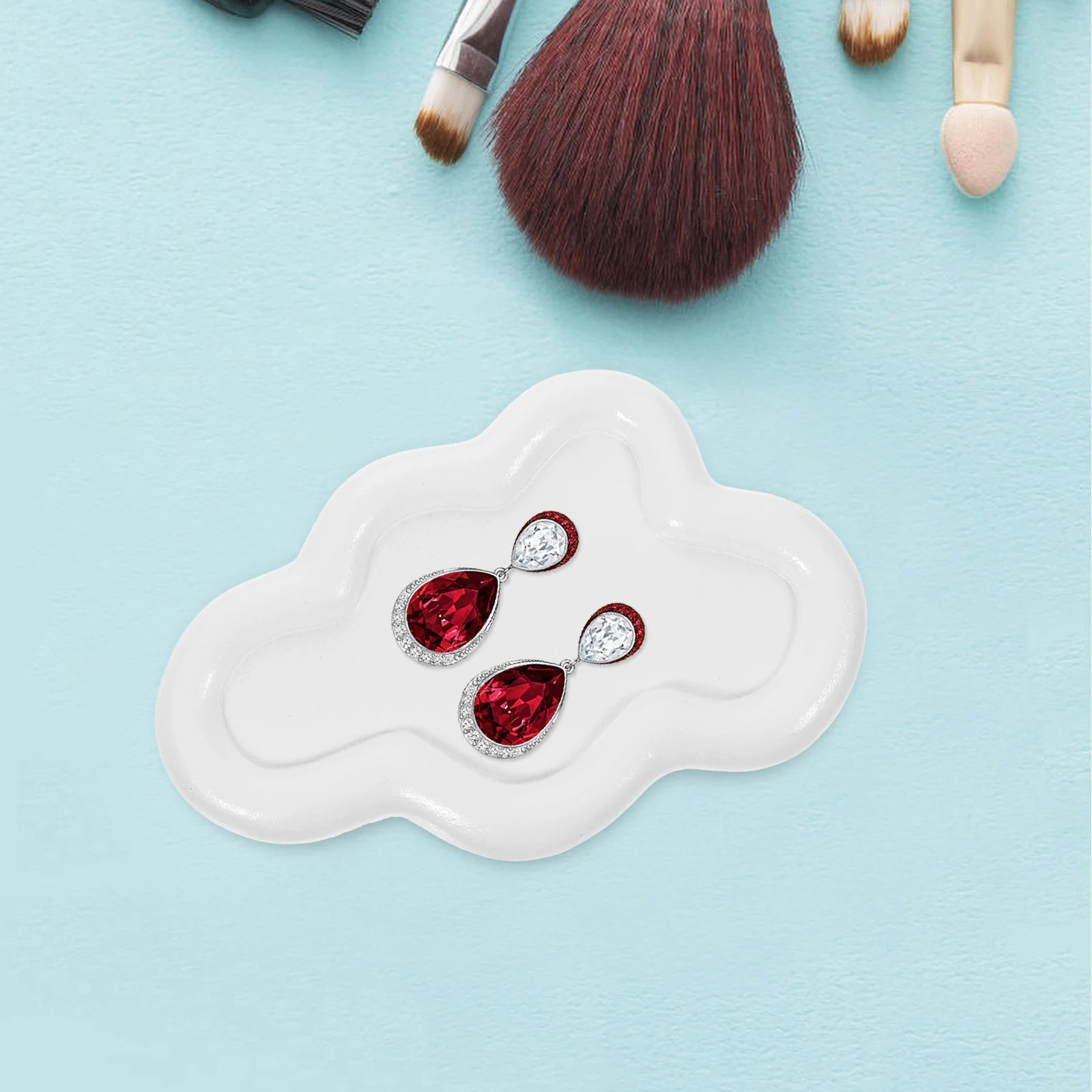 Jewelry Display Tray Resin Cloud Shaped Decorative Organizer Dish for Earrings Rings Necklaces Perfume Vanity Tabletop 
Jewelry Display Tray Resin Cloud Shaped Decorative Organizer Dish for Earrings Rings Necklaces Perfume Vanity Tabletop