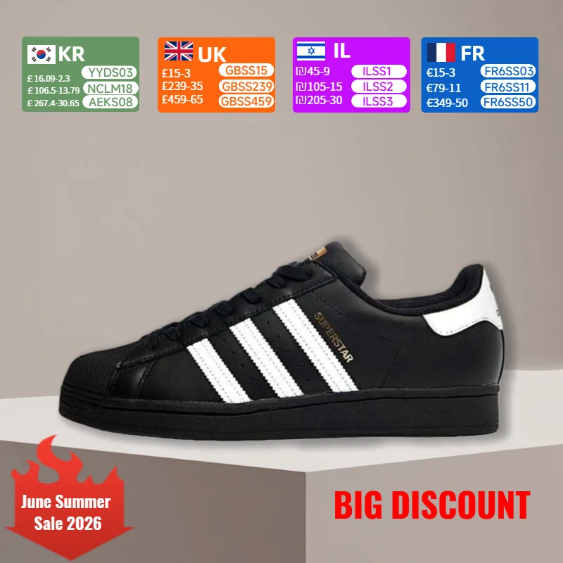 adidas Originals Superstar 2 Comfortable, Durable, Supportive, Slip-Resistant Multi-Function Skate Shoes Unisex Casual EG4959
adidas Originals Superstar 2 Comfortable, Durable, Supportive, Slip-Resistant Multi-Function Skate Shoes Unisex Casual EG4959