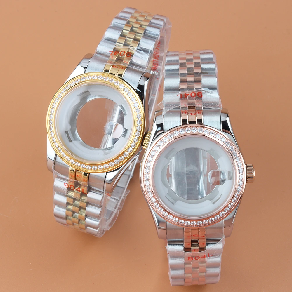 33mm Lady's Watch Case diamond nh05 High Quality Stainless Steel Watch Case Jubilee Strap Fit Seiko NH05 NH06 Movement Sapphire
33mm Lady's Watch Case diamond nh05 High Quality Stainless Steel Watch Case Jubilee Strap Fit Seiko NH05 NH06 Movement Sapphire