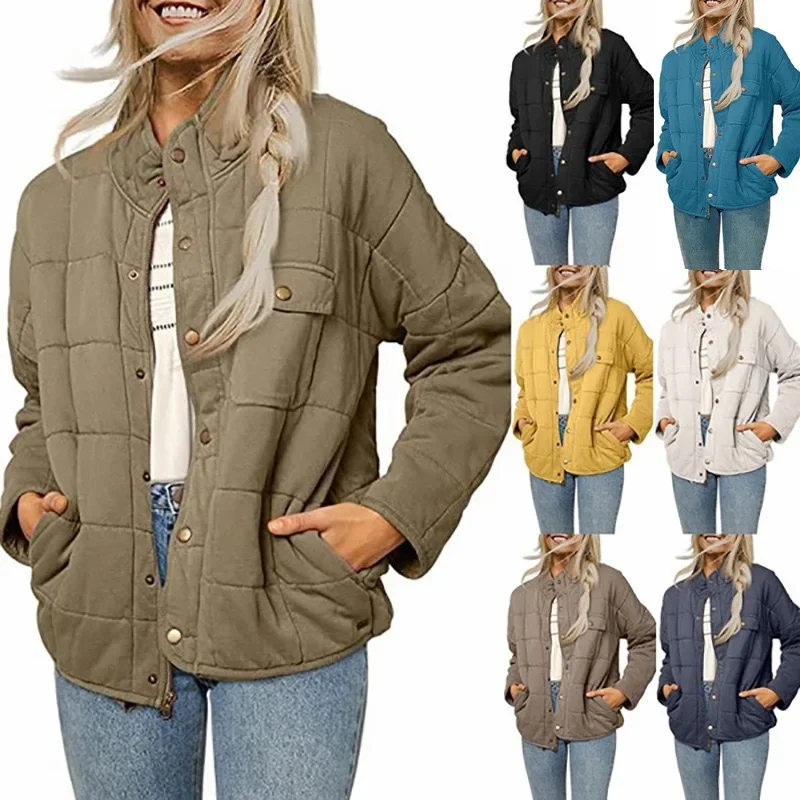 Women's New Autumn Winter Ladies Stand Collar Loose Fashion Lightweight Cotton Jacket
Women's New Autumn Winter Ladies Stand Collar Loose Fashion Lightweight Cotton Jacket