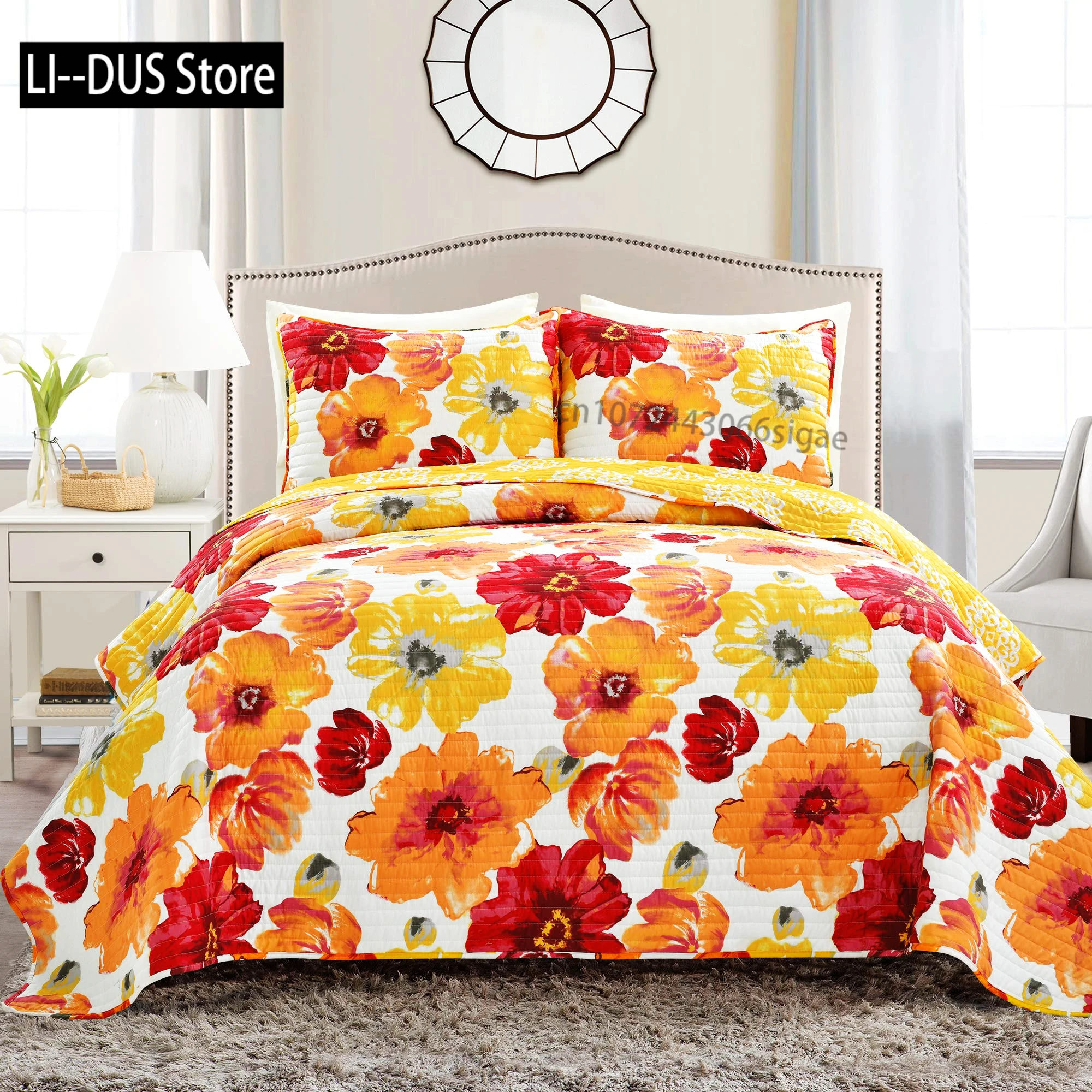Floral Duvet Cover Set, Poppies of Spring Season Decor 3 Piece Bedding Set with 2 Pillow Shams, King Queen Full Size Home Decor
Floral Duvet Cover Set, Poppies of Spring Season Decor 3 Piece Bedding Set with 2 Pillow Shams, King Queen Full Size Home Decor