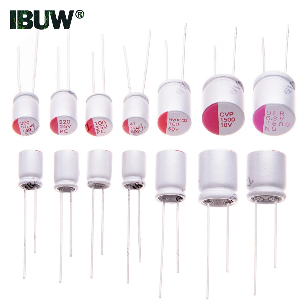 10pcs/5pcs DIP Solid Electrolytic Capacitor 6.3V 10V 16V 25V 35V 50V 47uF 100uF 220uF 470uF 680UF 820UF 1500UF Capacitance
10pcs/5pcs DIP Solid Electrolytic Capacitor 6.3V 10V 16V 25V 35V 50V 47uF 100uF 220uF 470uF 680UF 820UF 1500UF Capacitance