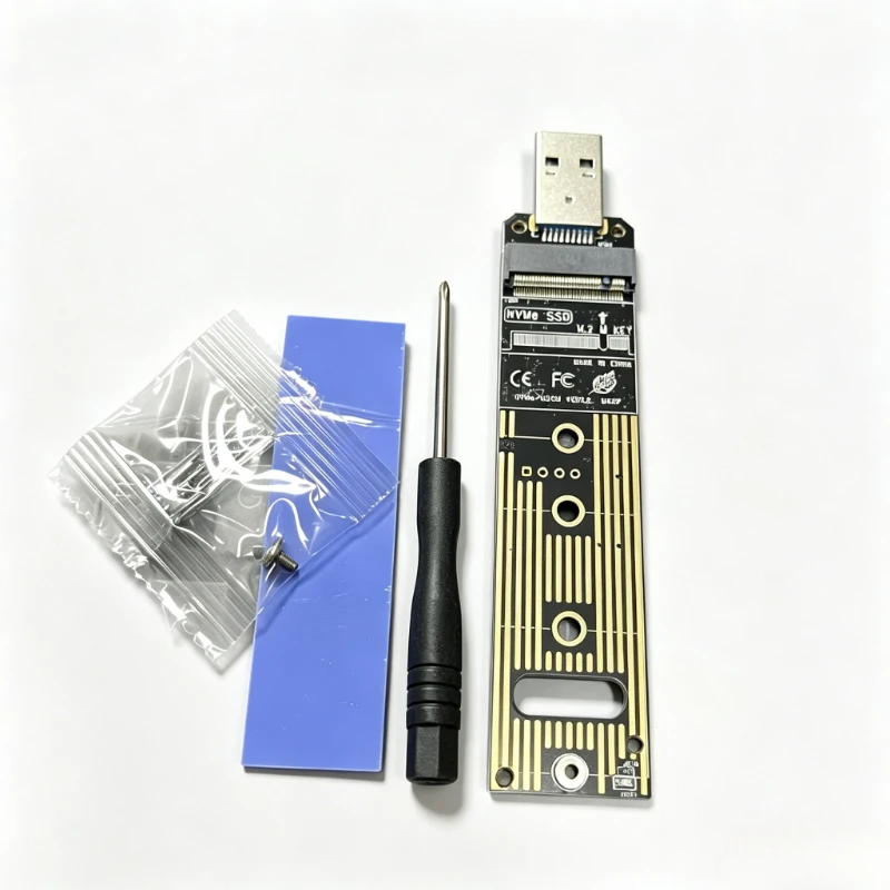 M.2 NVME SSD to USB3.1 Gen2 Adapter, 10Gbps PCI‑E to USB‑A 3.0 Converter Card Fit for Samsung 970 960 Intel M2 Hard Drive
M.2 NVME SSD to USB3.1 Gen2 Adapter, 10Gbps PCI‑E to USB‑A 3.0 Converter Card Fit for Samsung 970 960 Intel M2 Hard Drive