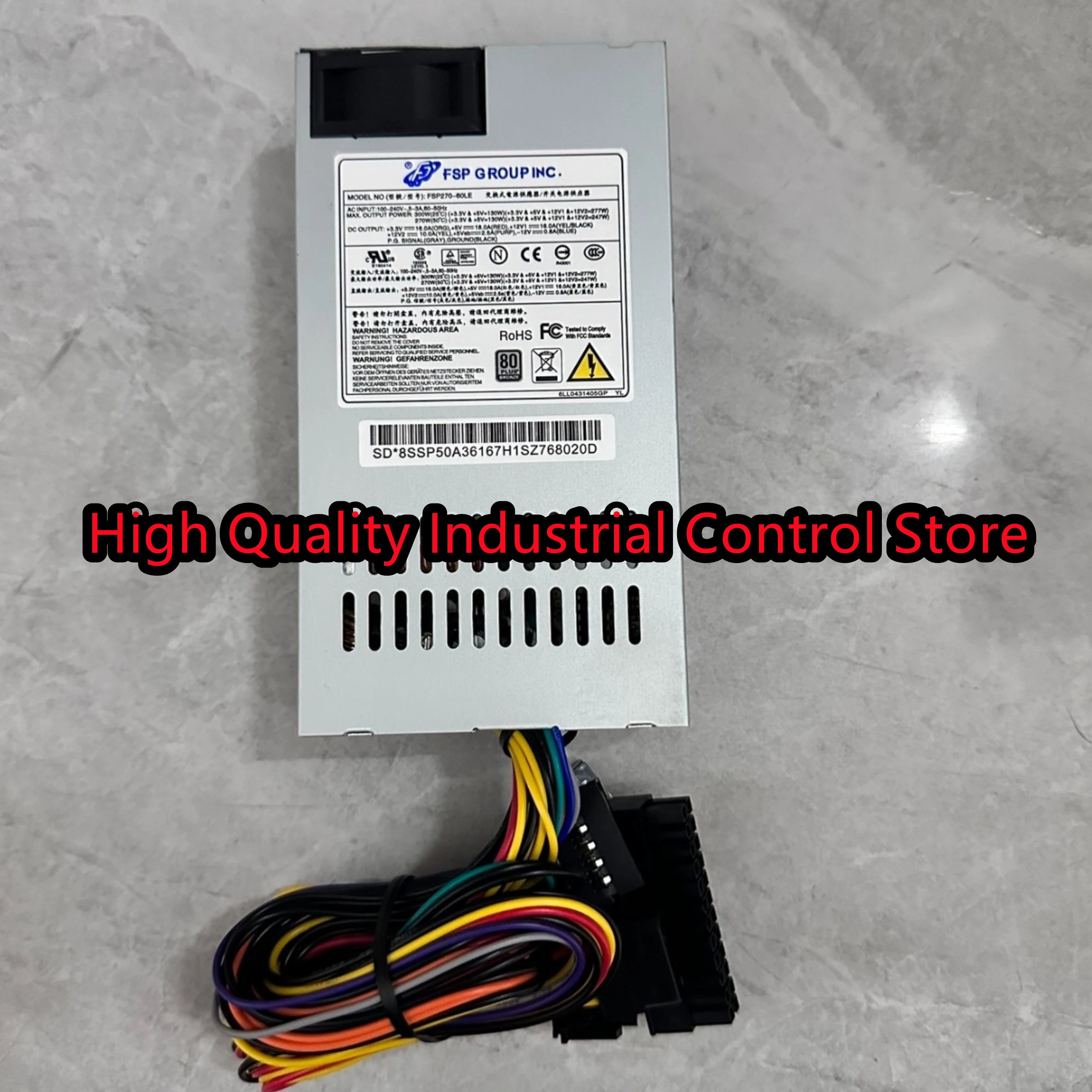 New original FSP270-60LE CPU4P FSP270-60LE CPU8P Industrial control computer power supply
New original FSP270-60LE CPU4P FSP270-60LE CPU8P Industrial control computer power supply