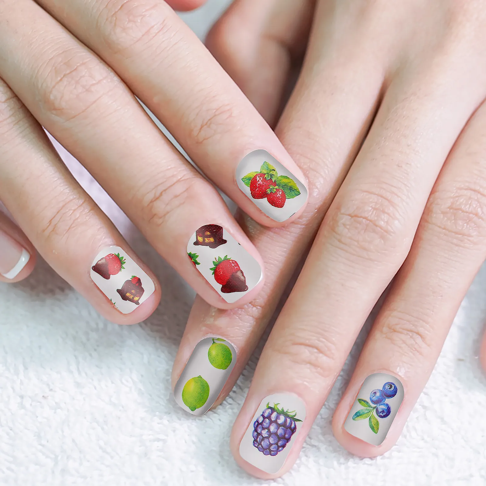 3 Sheets Summer Fruit Nail Stickers Elegant Pattern Decoration Films Art Supplies Wraps For Nails Parties Salons Gel Foils
3 Sheets Summer Fruit Nail Stickers Elegant Pattern Decoration Films Art Supplies Wraps For Nails Parties Salons Gel Foils
