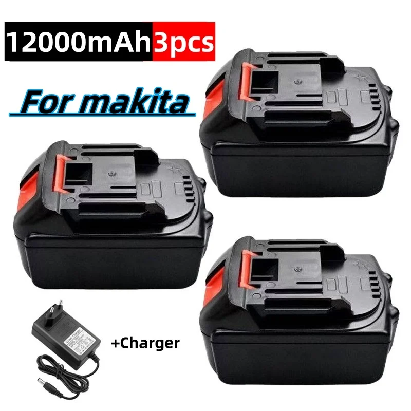 for Makita Power Tools 18V/21V MAX 12000mAh Rechargeable Lithium-ion Battery BL1840B BL1850B BL1860B BL1830B BL1440
for Makita Power Tools 18V/21V MAX 12000mAh Rechargeable Lithium-ion Battery BL1840B BL1850B BL1860B BL1830B BL1440