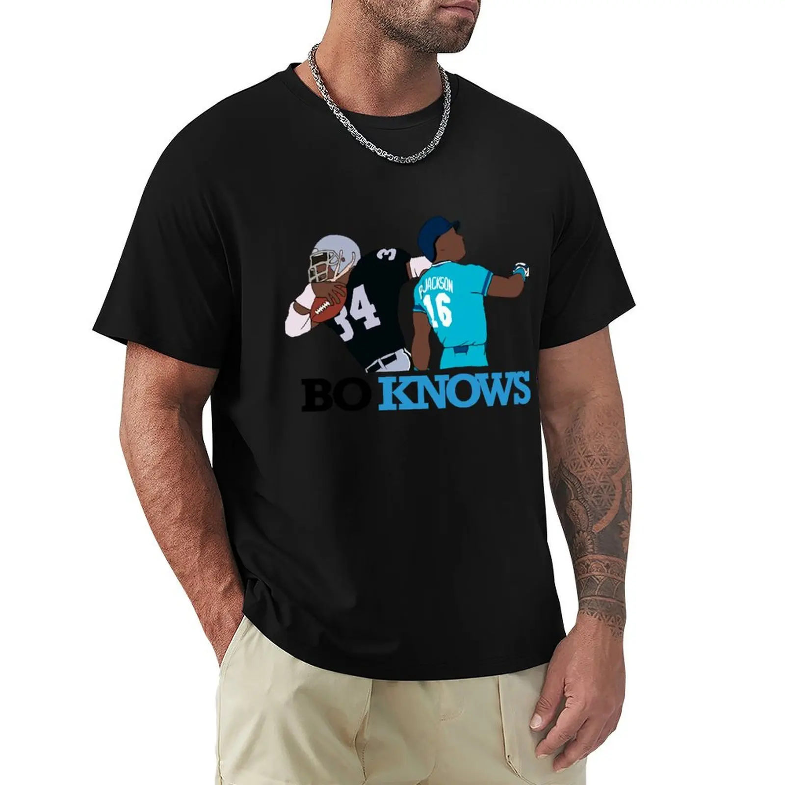 Bo knows playing T-Shirt Street Fashion Casual Tee Shirt
Bo knows playing T-Shirt Street Fashion Casual Tee Shirt