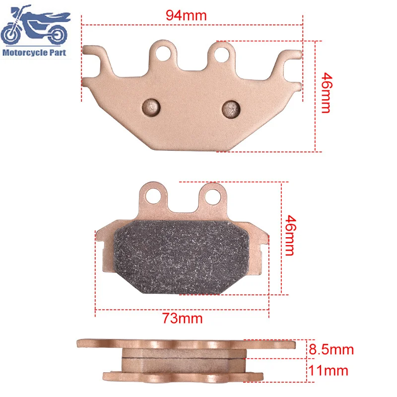 Motorcycle Copper Sintered Front Brake Pads For KYMCO Maxxer 250 300 MXU250R MXU300 MXU300R 2010-2021 UXV 450i 500 500i 2015-21
Motorcycle Copper Sintered Front Brake Pads For KYMCO Maxxer 250 300 MXU250R MXU300 MXU300R 2010-2021 UXV 450i 500 500i 2015-21