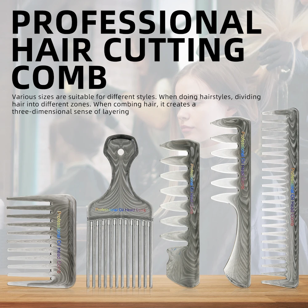 5PCS Black Wide Tooth Comb Detangling,Heat Resistant Anti Static Scalpe Massage Hair Brush for Men Women Styling Tools 
5PCS Black Wide Tooth Comb Detangling,Heat Resistant Anti Static Scalpe Massage Hair Brush for Men Women Styling Tools