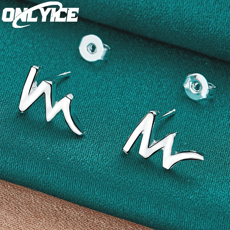 Street Fashion 925 Sterling Silver Original Lightning Stud Earring For Women Wedding Engagement Party Charm Popular Jewelry Gift
Street Fashion 925 Sterling Silver Original Lightning Stud Earring For Women Wedding Engagement Party Charm Popular Jewelry Gift