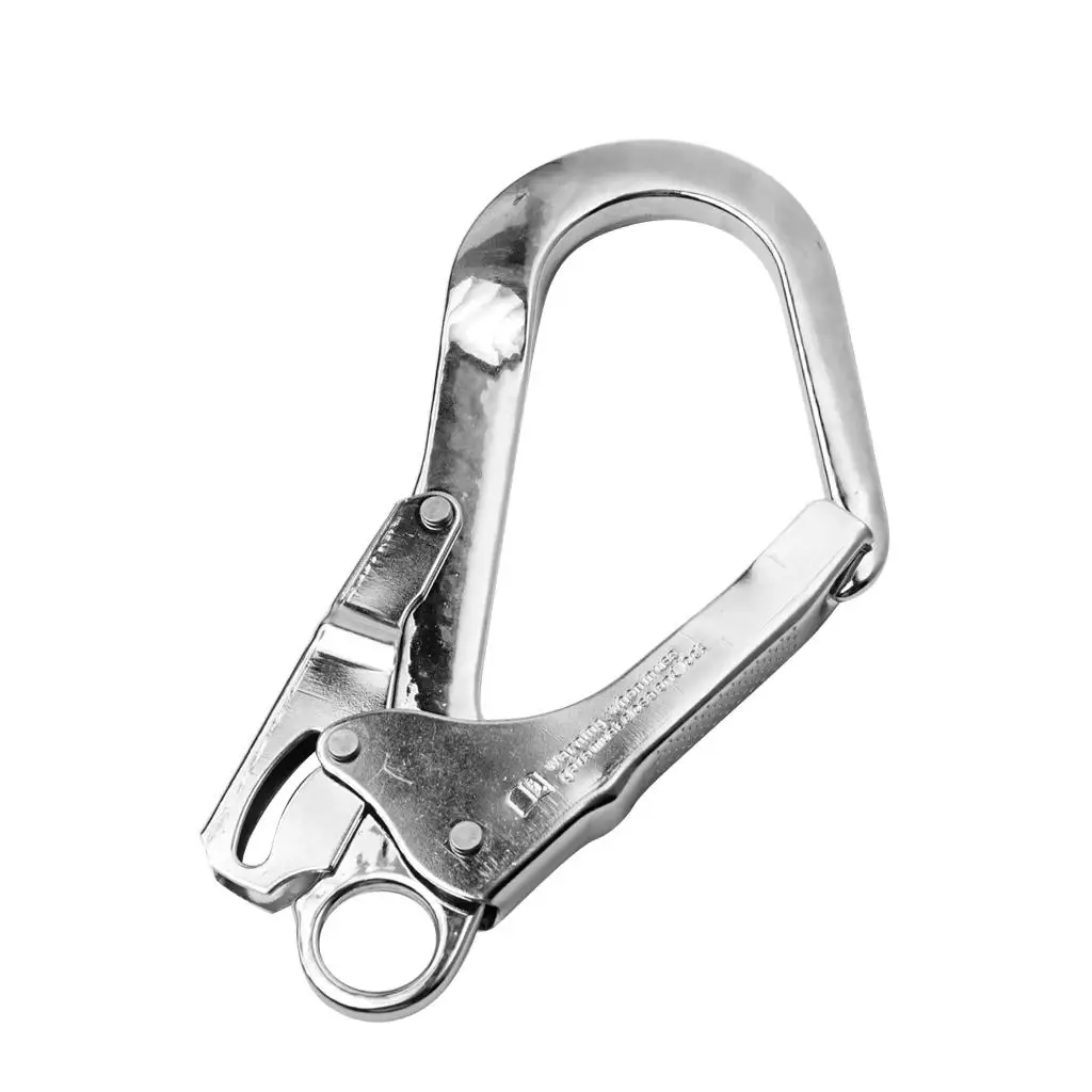 High Quality 25KN Alloy Snap Lock Hook Clip for Rock Tree Climbing Rappell Fall Arrest Lanyard Harness Caving Exploring
High Quality 25KN Alloy Snap Lock Hook Clip for Rock Tree Climbing Rappell Fall Arrest Lanyard Harness Caving Exploring