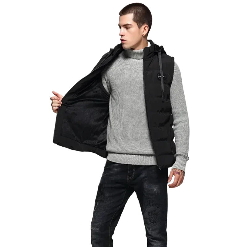 Winter Men's Sleeveless Vest Jacket Fashion Men's Cotton Padded Vest Jacket Waistcoat for Men Male Hooded Warm Vest Clothing
Winter Men's Sleeveless Vest Jacket Fashion Men's Cotton Padded Vest Jacket Waistcoat for Men Male Hooded Warm Vest Clothing