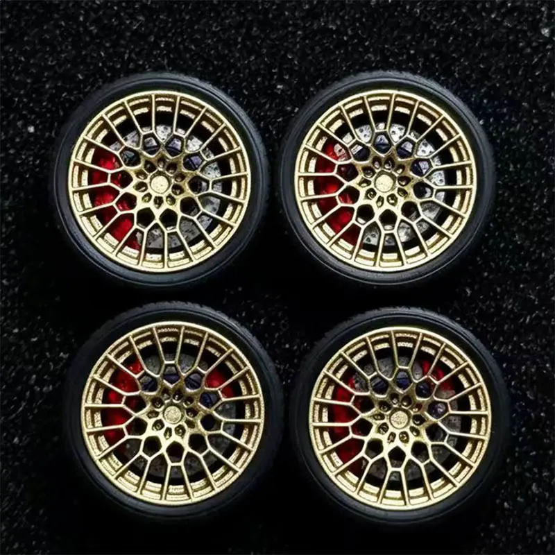 1/64 Car Modified Wheels 10.8mm Rubber Tires Metal Resin Wheels(With caliper Colors available)Suitable for 1:64 Static Car Model
1/64 Car Modified Wheels 10.8mm Rubber Tires Metal Resin Wheels(With caliper Colors available)Suitable for 1:64 Static Car Model