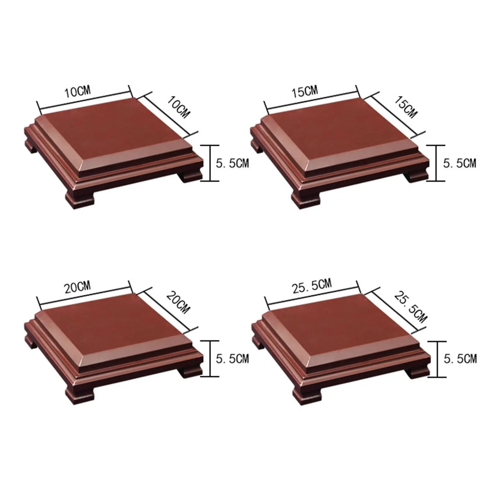 Wooden Display Base Square Wooden Display Stand Square for Bonsai Flowerpot
Wooden Display Base Square Wooden Display Stand Square for Bonsai Flowerpot