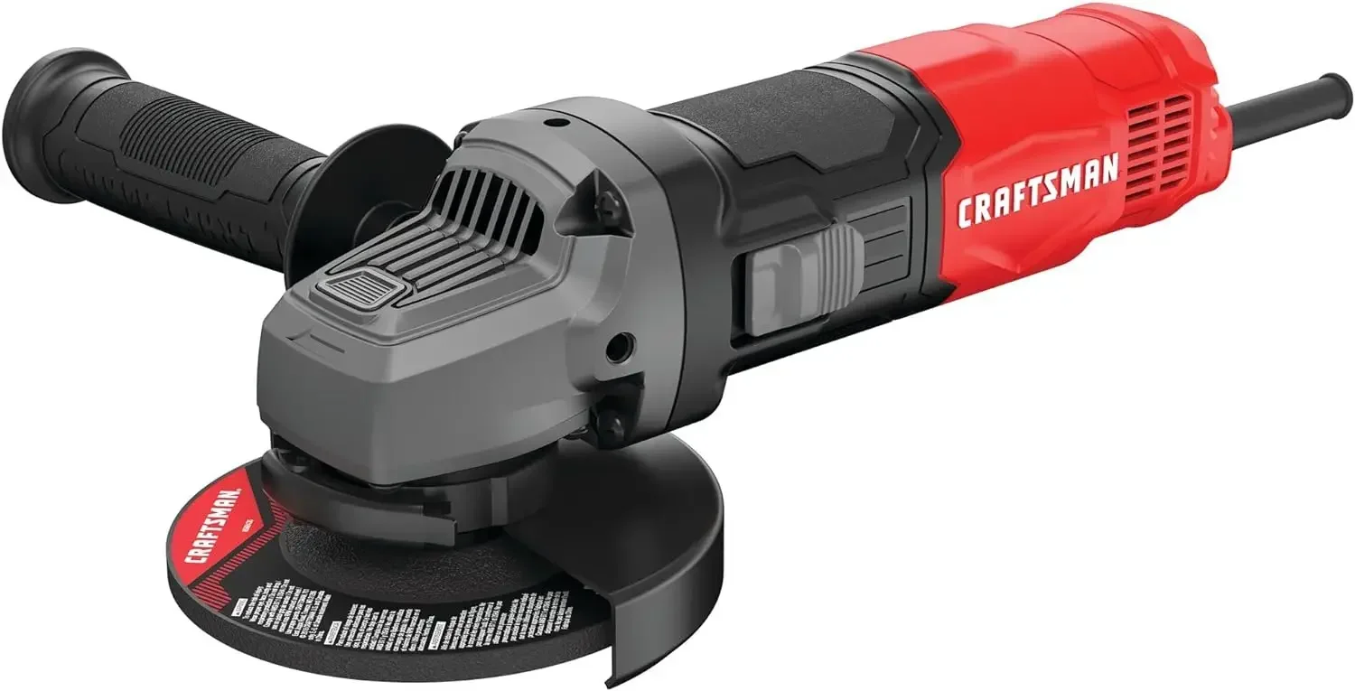 CRAFTSMAN Small Angle Grinder Tool 4-1/2 inch, 6 Amp, 12,000 RPM, Corded (CMEG100)
CRAFTSMAN Small Angle Grinder Tool 4-1/2 inch, 6 Amp, 12,000 RPM, Corded (CMEG100)