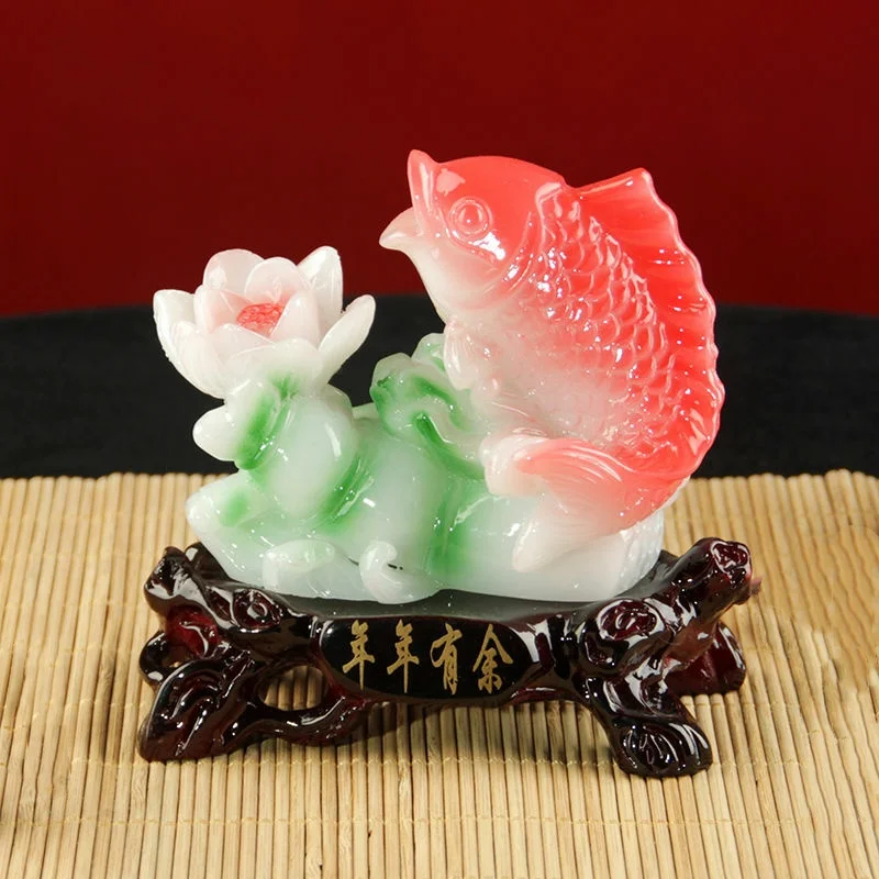 11.5cm Lucky Fish Statue Crafts Ornaments Home Living Room Wine Cabinet Decor
11.5cm Lucky Fish Statue Crafts Ornaments Home Living Room Wine Cabinet Decor