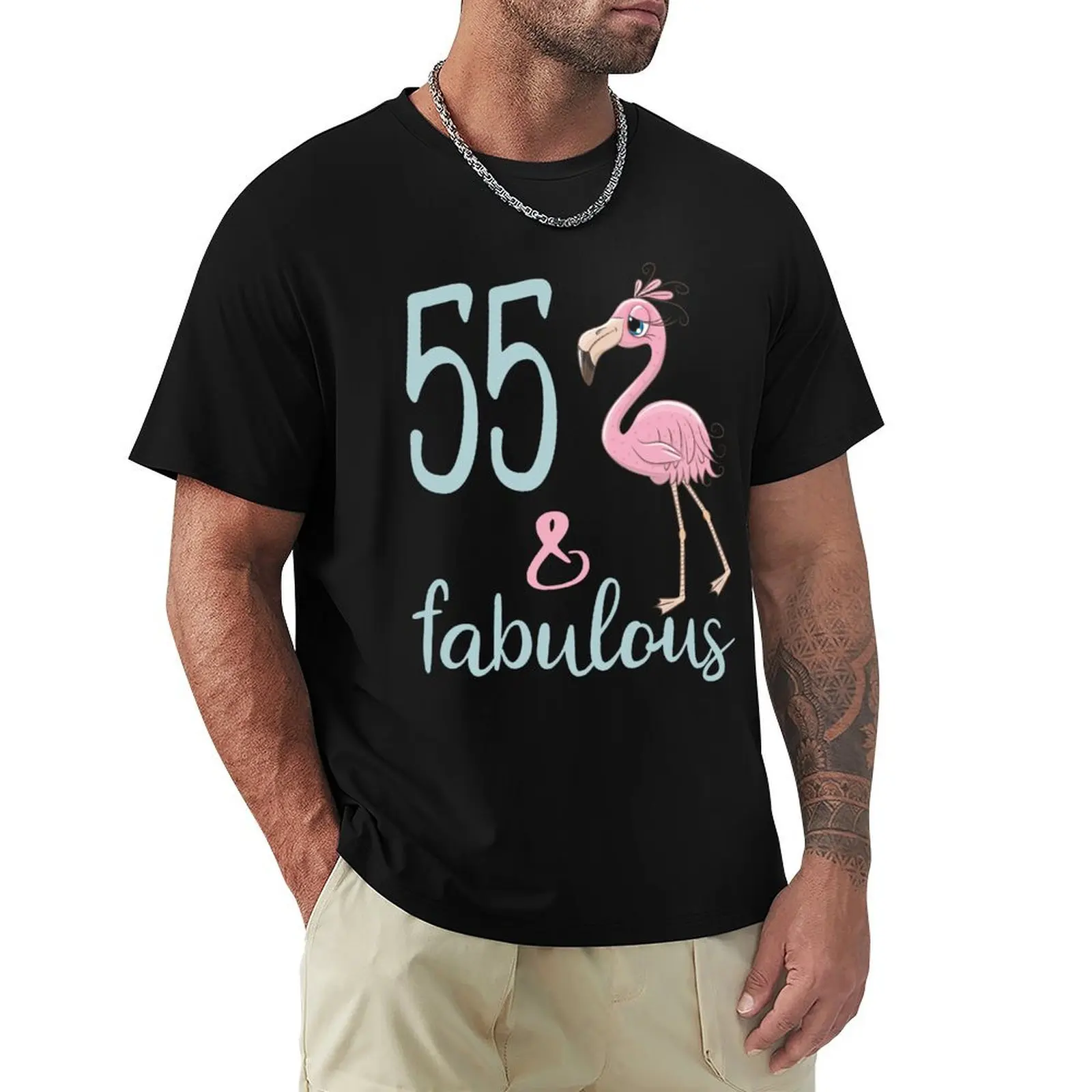 55th Birthday Gift For Women 55 Years Old Fabulous Flamingo Fifty Five Bday Party Outfit For Mom T-Shirt
55th Birthday Gift For Women 55 Years Old Fabulous Flamingo Fifty Five Bday Party Outfit For Mom T-Shirt