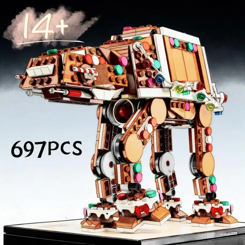 2026 New 697PCS Gingerbread AT-AT Walker Building Blocks with Figures Model Toys Children's Christmas Craft 40806 Building Set
2026 New 697PCS Gingerbread AT-AT Walker Building Blocks with Figures Model Toys Children's Christmas Craft 40806 Building Set