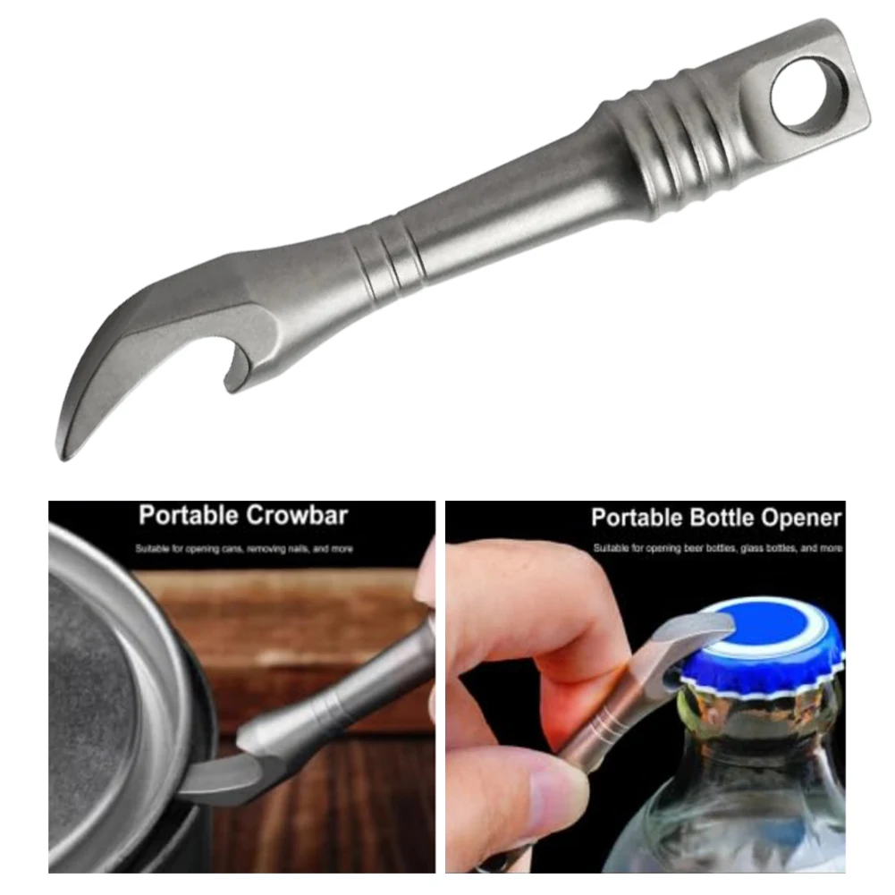 Titanium Crowbar Keychain with Pry Bar and Bottle Opener Functions Lightweight Multi-Purpose Tool Suitable for Everyday Carry
Titanium Crowbar Keychain with Pry Bar and Bottle Opener Functions Lightweight Multi-Purpose Tool Suitable for Everyday Carry