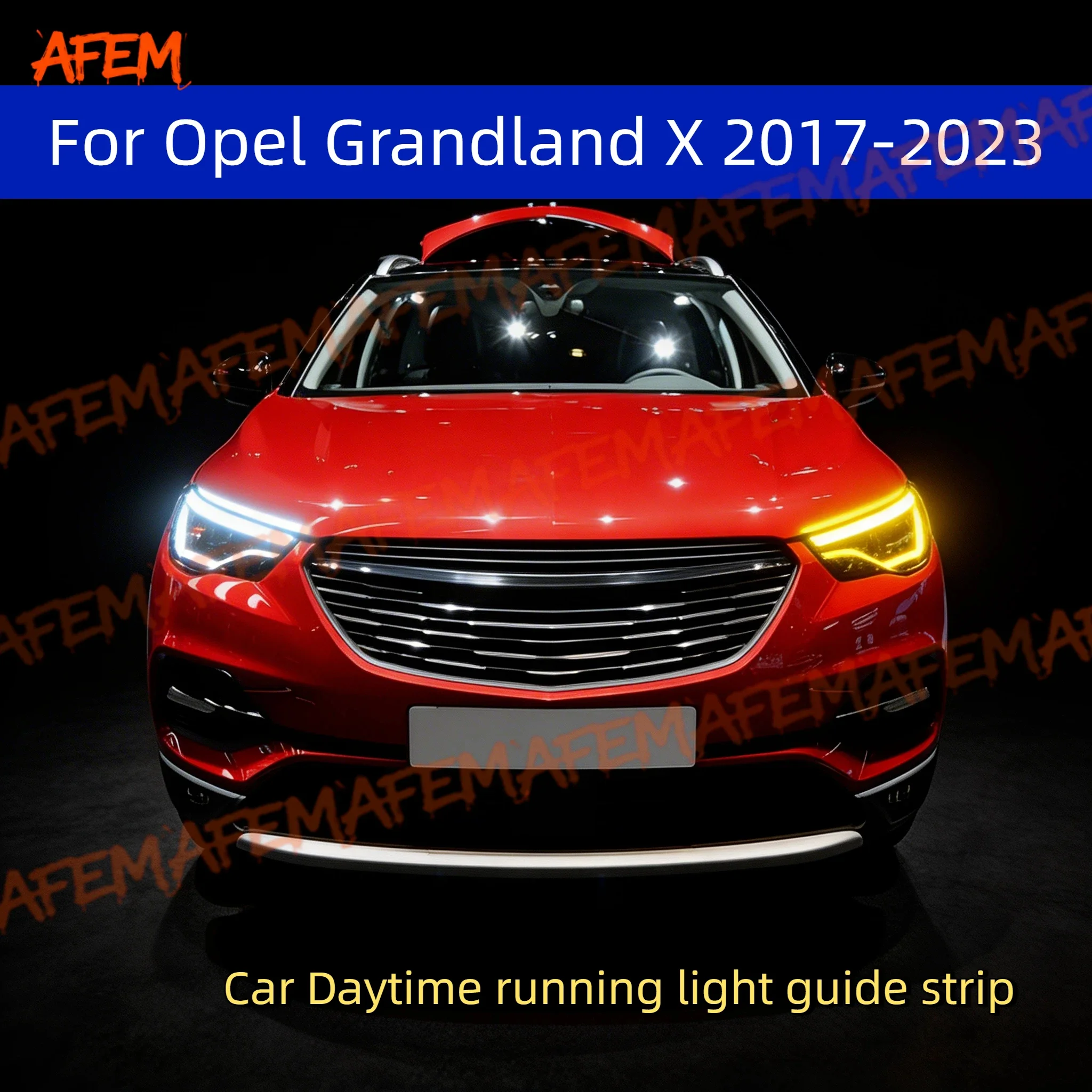 2pcs Car 12V DRL Daytime Running Light Start Scan Style Sequential Flowing Turn Signal Light For Opel Grandland X 2017-2023
2pcs Car 12V DRL Daytime Running Light Start Scan Style Sequential Flowing Turn Signal Light For Opel Grandland X 2017-2023
