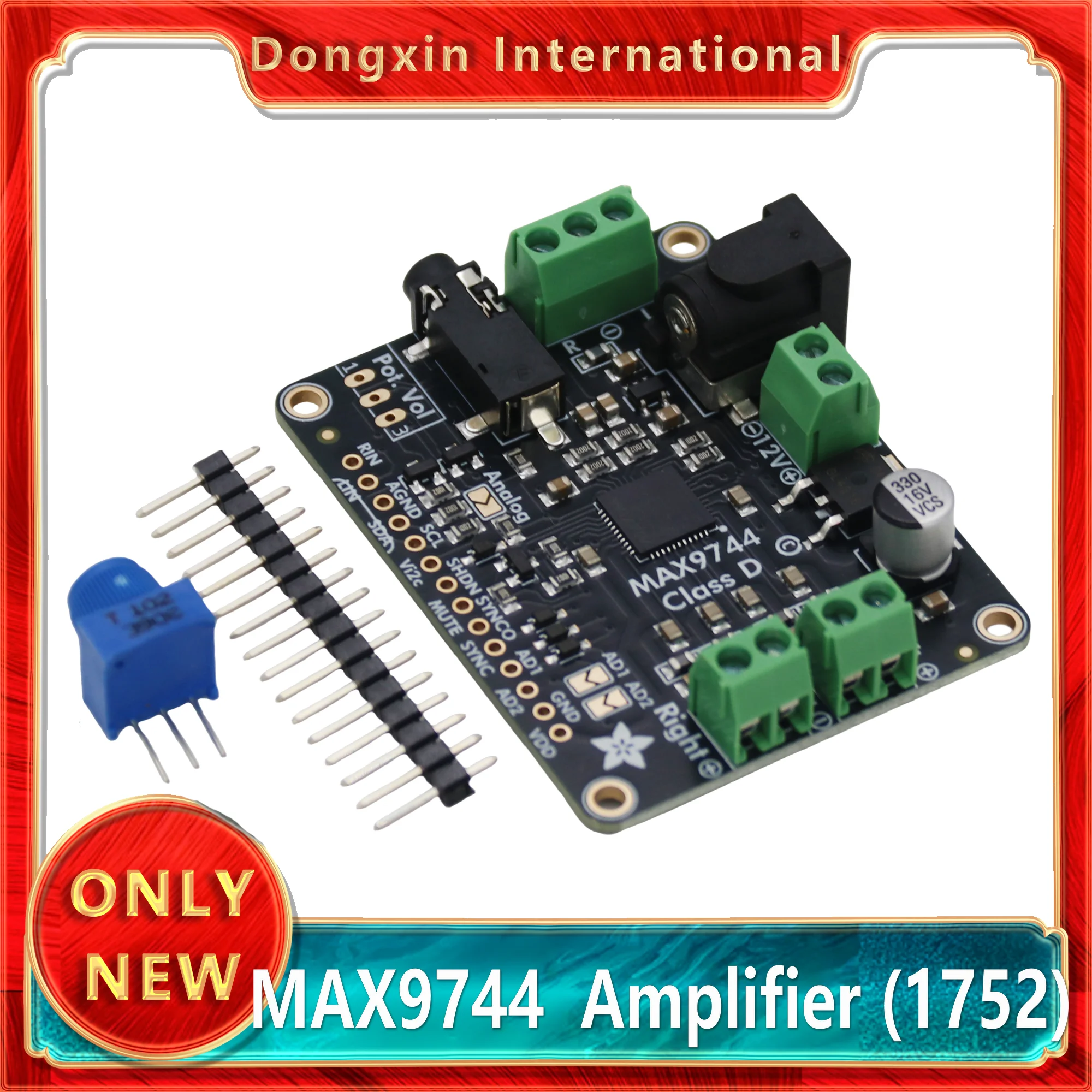 ADAFRUIT Original MAX9744 Stereo 20W Class D Audio Amplifier (1752)
ADAFRUIT Original MAX9744 Stereo 20W Class D Audio Amplifier (1752)