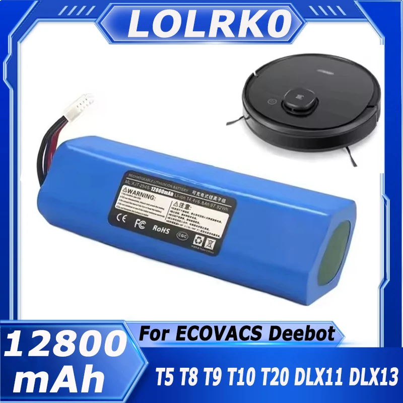 12800mAh Battery Replacement For ecovacs T5 T8 T9 T10 T20 DLX11 DLX13 DLN12 X1 X1omni X1 Deebot Ozmo Sweeping robot battery
12800mAh Battery Replacement For ecovacs T5 T8 T9 T10 T20 DLX11 DLX13 DLN12 X1 X1omni X1 Deebot Ozmo Sweeping robot battery