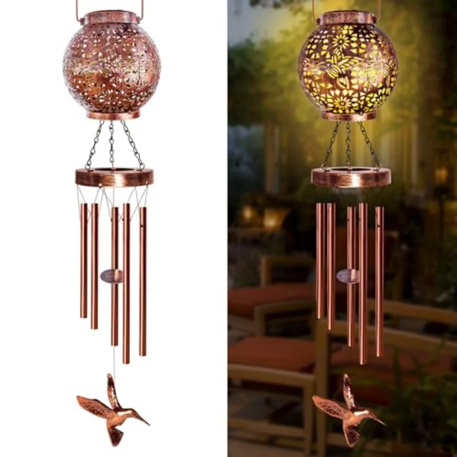 Wind Chimes for Outside, Windchimes Outdoors Gifts for Mom Women Grandma, Hanging Solar Lantern Solar Wind Chimes for Outside P
Wind Chimes for Outside, Windchimes Outdoors Gifts for Mom Women Grandma, Hanging Solar Lantern Solar Wind Chimes for Outside P