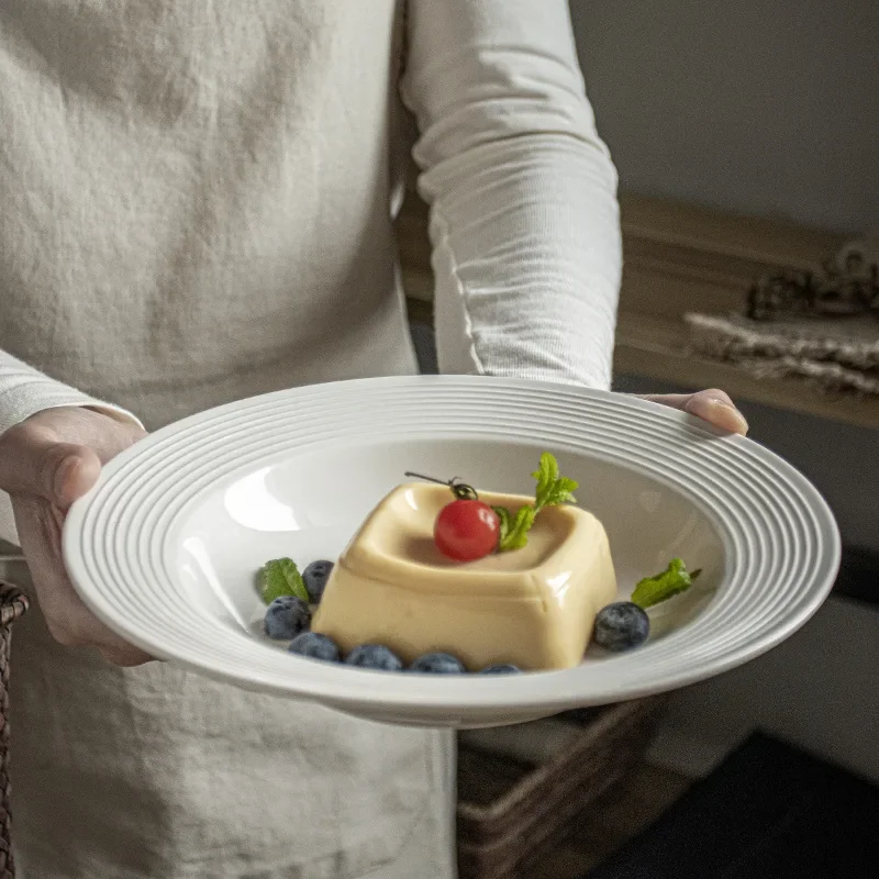 Ceramic Straw Hat Japanese High-end White Dessert Household Vegetable Plate Tableware Wholesale Plate
Ceramic Straw Hat Japanese High-end White Dessert Household Vegetable Plate Tableware Wholesale Plate