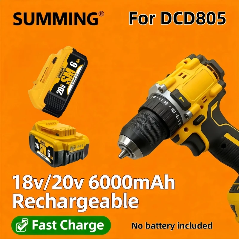 Lithium Battery 20V RechargeableBrushless Compact ElectricScrewdriver replaceable Hand Drill Impact Drill DCD805 for DCB206
Lithium Battery 20V RechargeableBrushless Compact ElectricScrewdriver replaceable Hand Drill Impact Drill DCD805 for DCB206