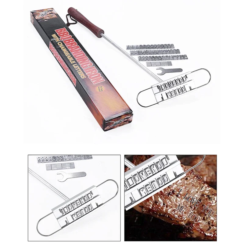 Grill Fire Mark Tool 55 X Letters Seal Barbecue Branding Iron Signature Name Marking Stamp Tool Meat Steak Burger Creative BBQ
Grill Fire Mark Tool 55 X Letters Seal Barbecue Branding Iron Signature Name Marking Stamp Tool Meat Steak Burger Creative BBQ