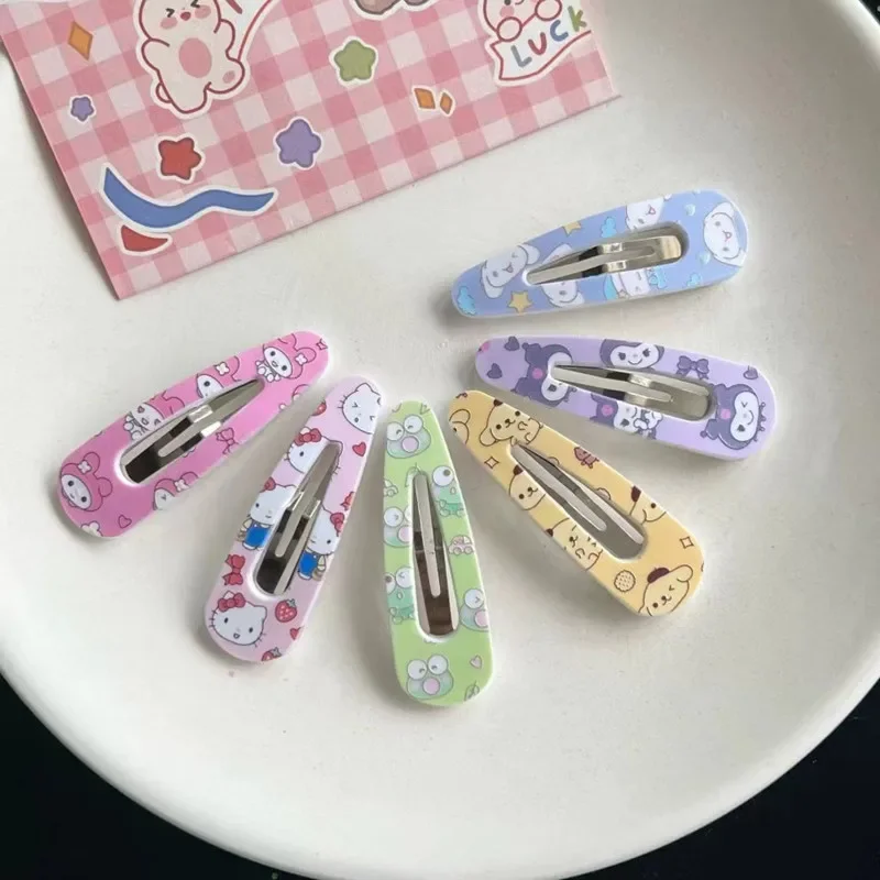 6Pcs/set Sanrio Hair Clips My Melody Kuromi Hello Kitty Children Hairpin Kids Baby Girls Hair Accessories Gifts
6Pcs/set Sanrio Hair Clips My Melody Kuromi Hello Kitty Children Hairpin Kids Baby Girls Hair Accessories Gifts