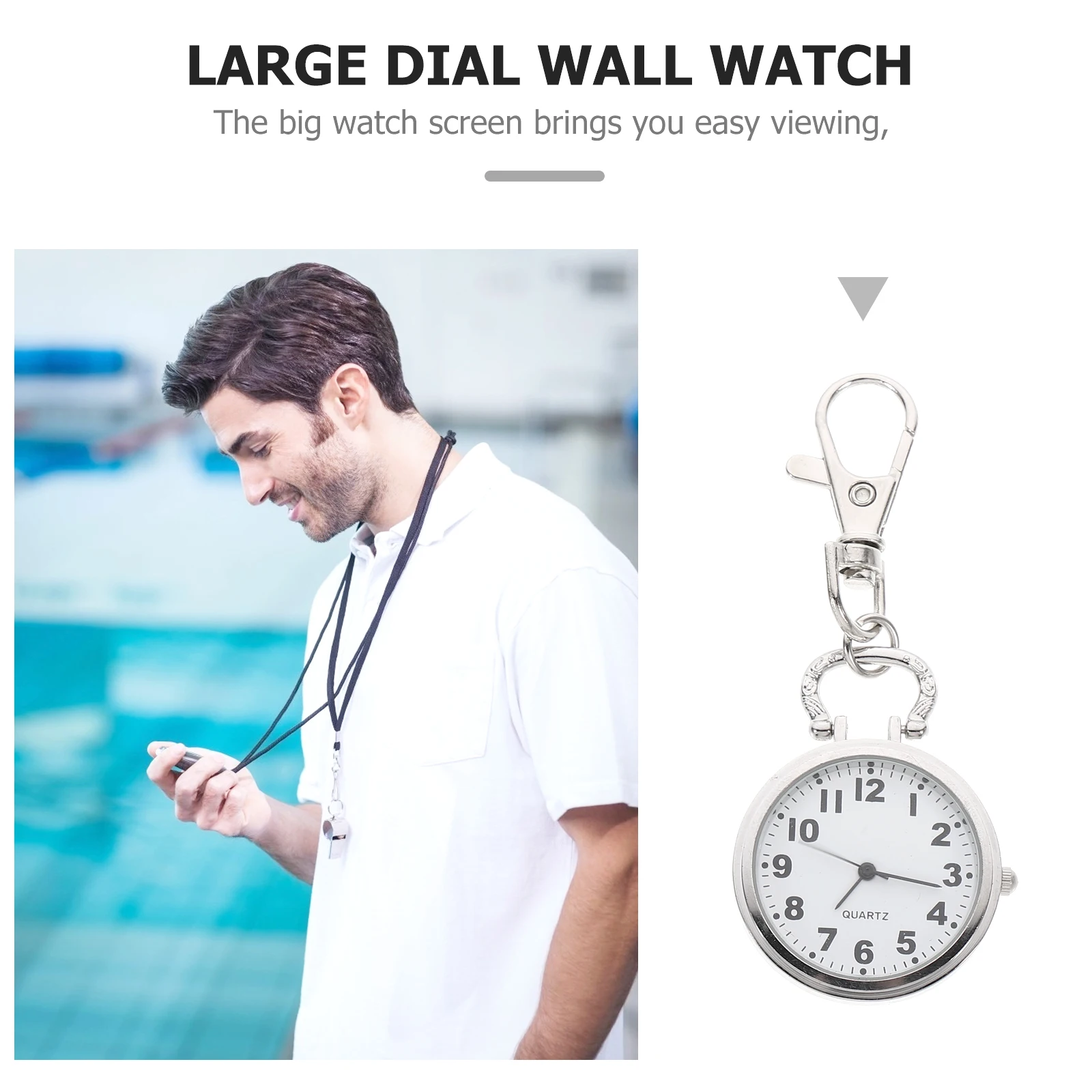 Large Dial Quartz Watch for Nurses Students Big Screen Portable Hanging Watch Elderly Use Zinc Alloy Watches Medical
Large Dial Quartz Watch for Nurses Students Big Screen Portable Hanging Watch Elderly Use Zinc Alloy Watches Medical