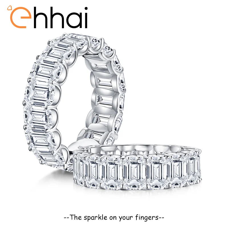 Ehhai Real 925 Sterling Silver Emerald Cut Zircon Eternity Rings for Woman Wedding Engagement Ring Anniversary Fine Jewelry Gift
Ehhai Real 925 Sterling Silver Emerald Cut Zircon Eternity Rings for Woman Wedding Engagement Ring Anniversary Fine Jewelry Gift