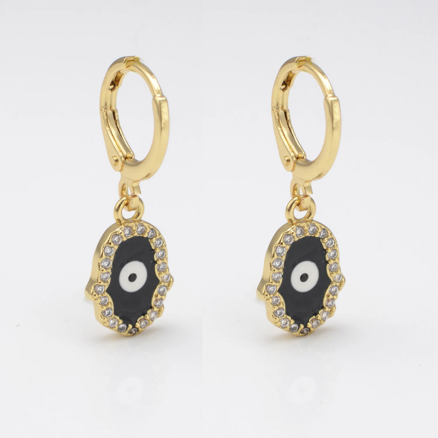 Aesthetic Hamsa Hand Hoop Earrings Enamel Eye Eardrop Paved Zircon Gold Color Buckle Chic Aretes for Women Elegant Jewelry Gift
Aesthetic Hamsa Hand Hoop Earrings Enamel Eye Eardrop Paved Zircon Gold Color Buckle Chic Aretes for Women Elegant Jewelry Gift
