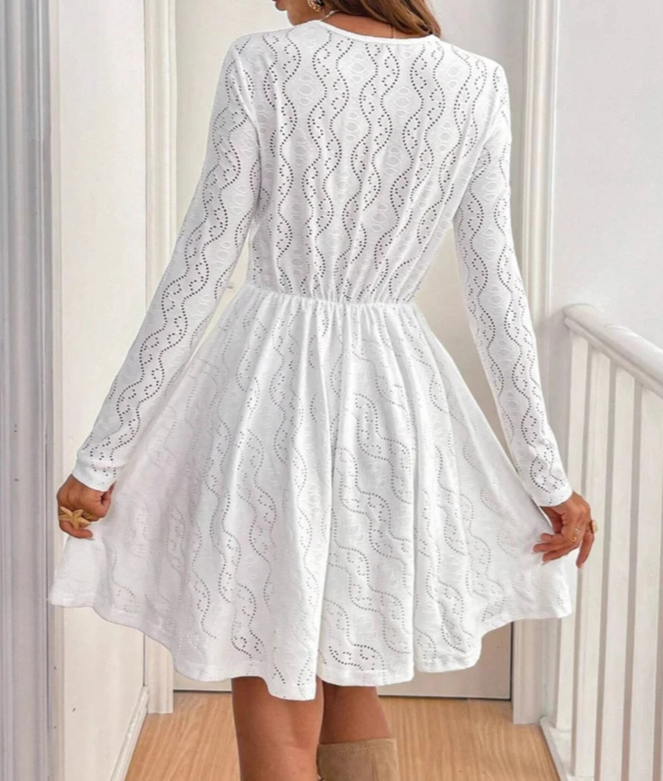 Платье женское мини с кружевными вставками и ажурной отделкой, однотонное, элегантное, повседневное, для отпуска, весна 2026
Платье женское мини с кружевными вставками и ажурной отделкой, однотонное, элегантное, повседневное, для отпуска, весна 2026