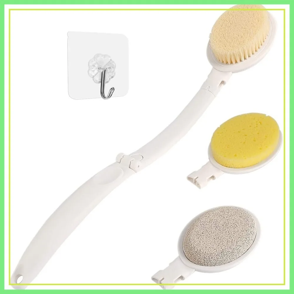 LFJ 19" Long Handle Shower Sponge Brush Set, 3-in-1 Body Brush, Bath Sponge & Lotion Applicator for Improved Skin Health
LFJ 19" Long Handle Shower Sponge Brush Set, 3-in-1 Body Brush, Bath Sponge & Lotion Applicator for Improved Skin Health