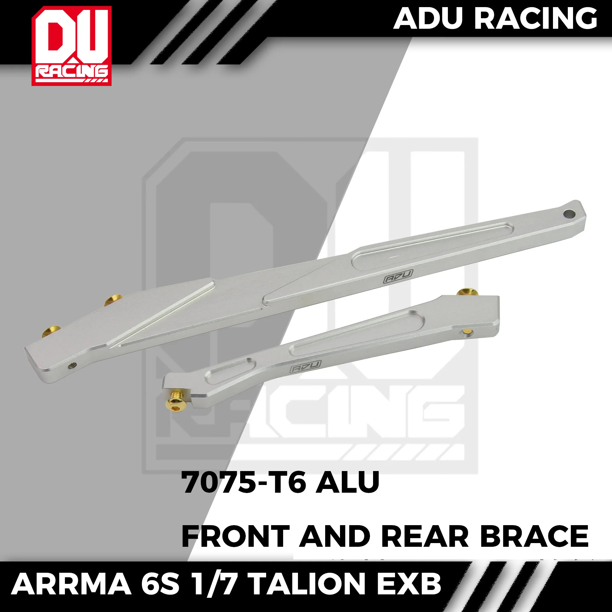 ADU Racing CENTER BRACE CNC 7075-T6 ALU FOR ARRMA 6S 1/7 new TALION EXB
ADU Racing CENTER BRACE CNC 7075-T6 ALU FOR ARRMA 6S 1/7 new TALION EXB