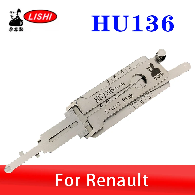 HU136 LISHI 2in1 Renault Car Door Open & Lock Pick Tool for Locksmiths Decoder Tool
HU136 LISHI 2in1 Renault Car Door Open & Lock Pick Tool for Locksmiths Decoder Tool