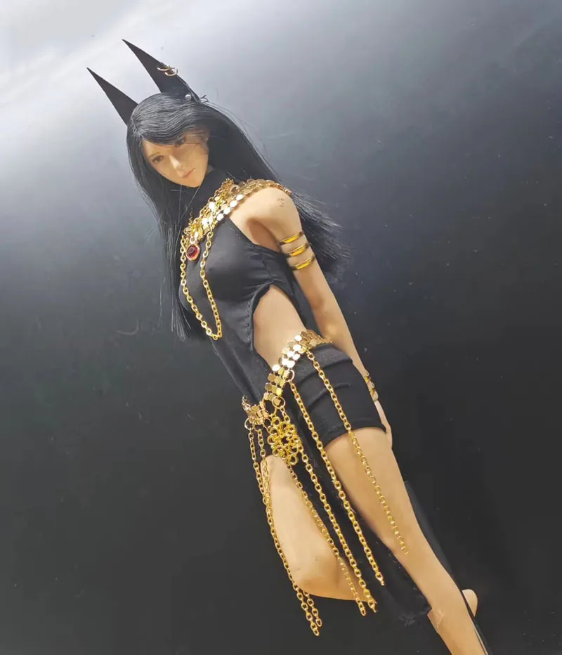1/6 Death God Anubis Female Clothes Suit High Slit Dress Shorts with Gold Metal Shawl Waist Band for 12" Action Figure Model DIY
1/6 Death God Anubis Female Clothes Suit High Slit Dress Shorts with Gold Metal Shawl Waist Band for 12" Action Figure Model DIY
