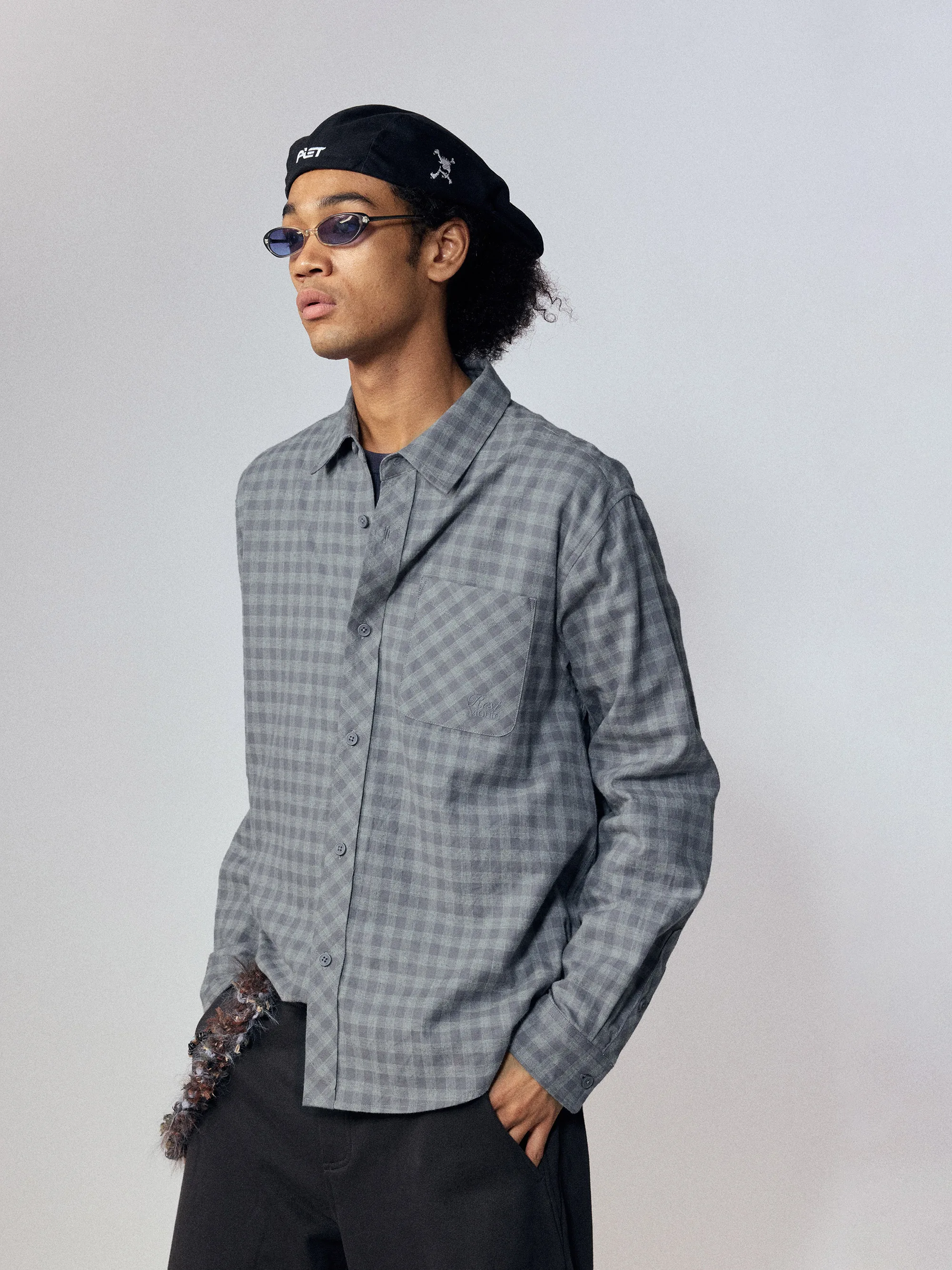 Monterest Outdoor Vintage Loose Casual Plaid Patch ket Long Sve irt Top Lazy Sle Cotton Youth Full Zipper Closure
Monterest Outdoor Vintage Loose Casual Plaid Patch ket Long Sve irt Top Lazy Sle Cotton Youth Full Zipper Closure