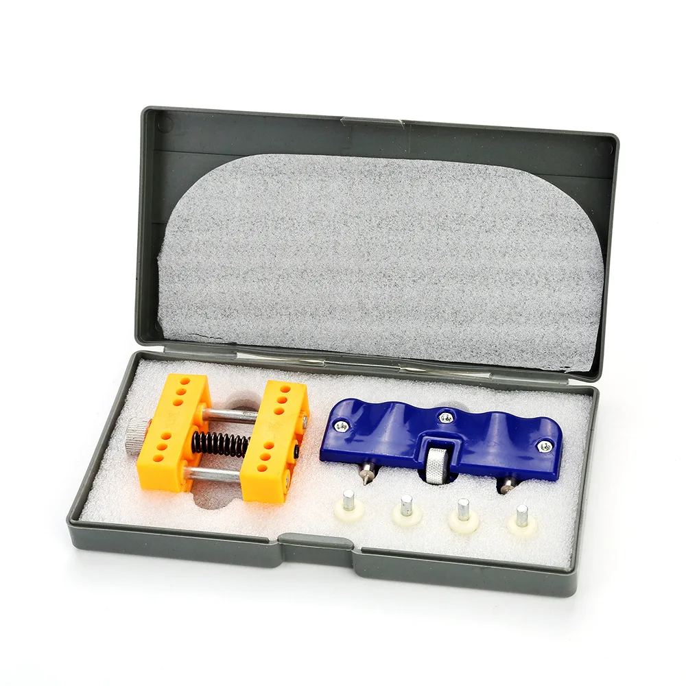 Grey box, two-piece set of back cover tools for watch removal, household watch repair
Grey box, two-piece set of back cover tools for watch removal, household watch repair