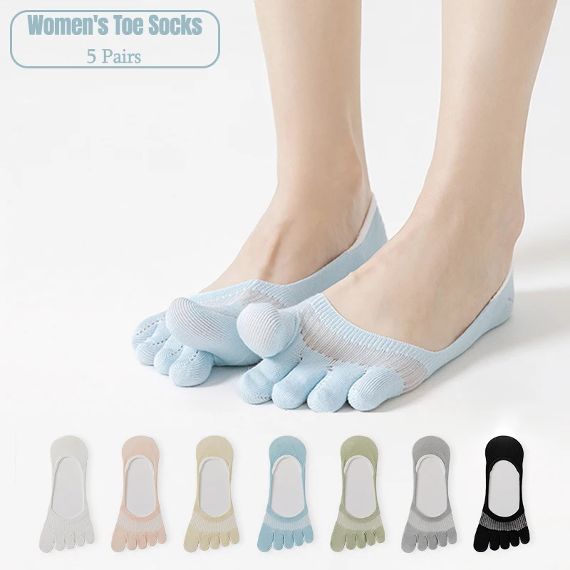 5 Pairs Women Cool Mint Yarn Five Toe No Show Socks Summer Thin Mesh Breathable Anti-slip Invisible Socks for Casual Toe Socks
5 Pairs Women Cool Mint Yarn Five Toe No Show Socks Summer Thin Mesh Breathable Anti-slip Invisible Socks for Casual Toe Socks