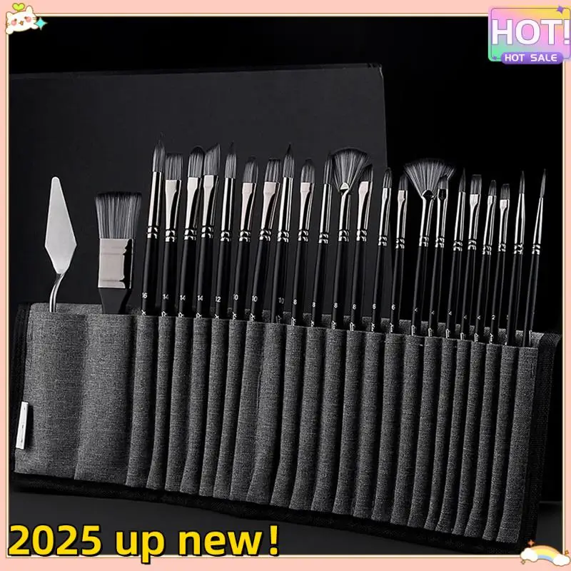 L47anew! Набор кистей-25 предметов, кисти с деревянной ручкой и холщовым футляром для кистей, профессиональная краска для масла, акрила и акварели
L47anew! Набор кистей-25 предметов, кисти с деревянной ручкой и холщовым футляром для кистей, профессиональная краска для масла, акрила и акварели