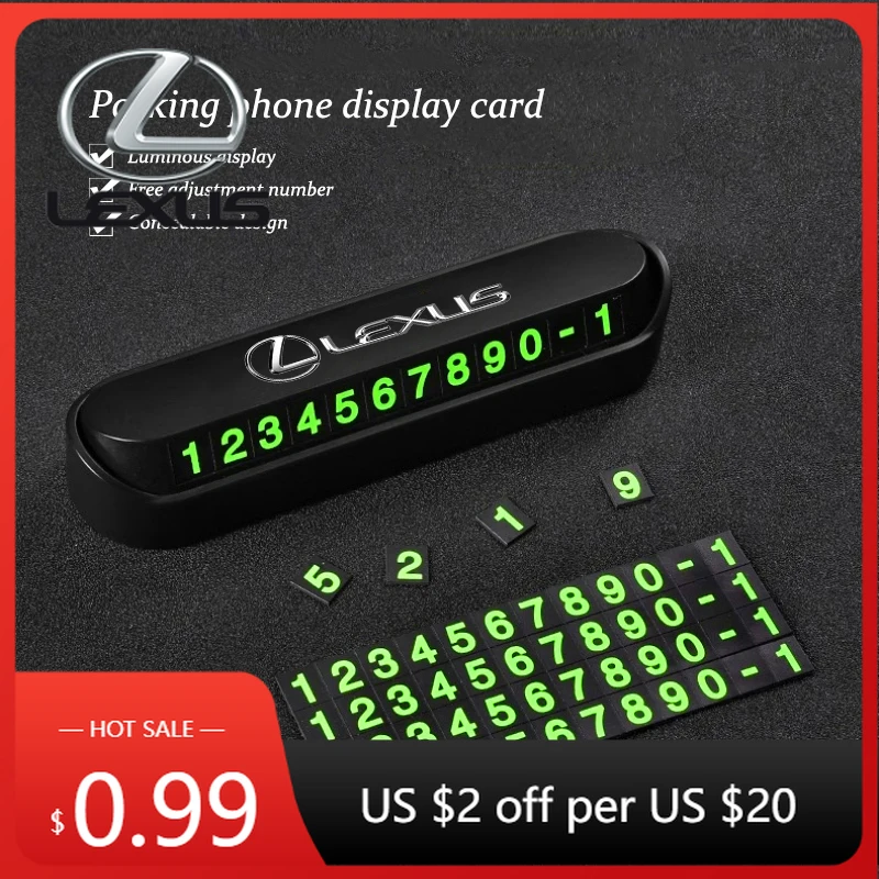 Interior Stickers Car Temporary Parking Phone Number Card Accessories For Lexus GS IS LS500h ES260 ES300h RX350h NX260 UX260 LM
Interior Stickers Car Temporary Parking Phone Number Card Accessories For Lexus GS IS LS500h ES260 ES300h RX350h NX260 UX260 LM