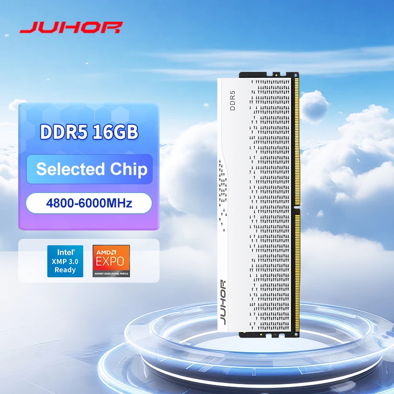 Оперативная память JUHOR DDR5 16 ГБ 4800 МГц 6000 МГц для игровых настольных ПК
Оперативная память JUHOR DDR5 16 ГБ 4800 МГц 6000 МГц для игровых настольных ПК