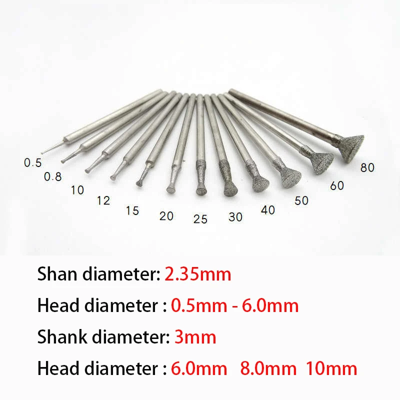 5-50pcs 0.5mm 0.8mm -10mm C3-Type Fine Grain Emery Grinding Head 2.35mm/3mm Shank For Die Grinder Rotary Tools
5-50pcs 0.5mm 0.8mm -10mm C3-Type Fine Grain Emery Grinding Head 2.35mm/3mm Shank For Die Grinder Rotary Tools